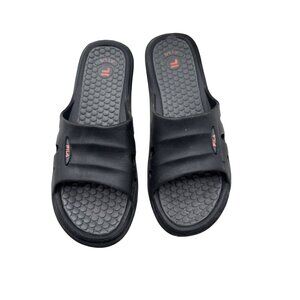 Fila Size 10 Casual Flip Flops Rubber Slides Sandals Textured Sole Navy Blue